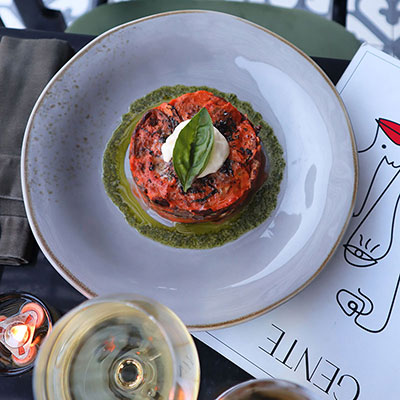 Italien fresh sea food menu restaurant